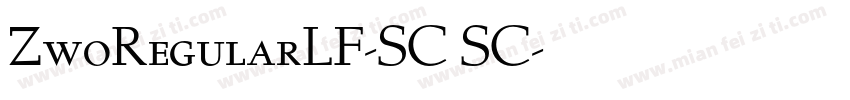 ZwoRegularLF-SC SC字体转换